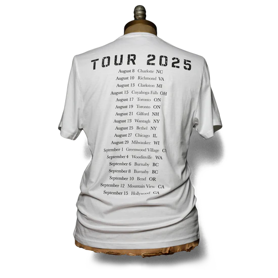 2025 Love Earth Tour Dateback Tee (White) - Image 2