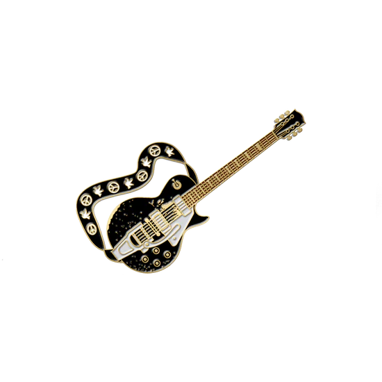 Old Black Enamel Pin