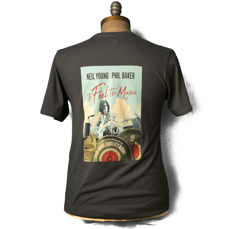 Soft Organic To Feel The Music Men's Grey T-Shirt - Image 2