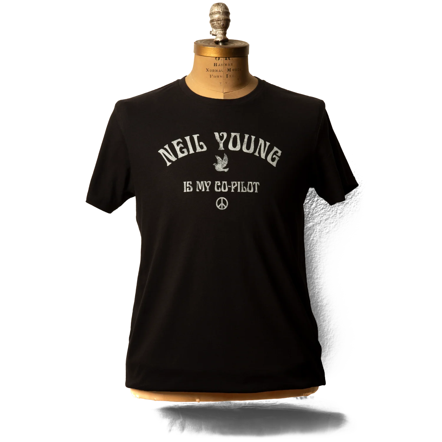 Soft Organic Vintage Co-Pilot Men's Black T-Shirt